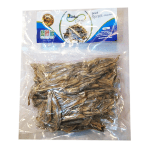 Dried Headless Sprats/ඔළු රහිත හාල්මැස්සෝ  Vacuumed